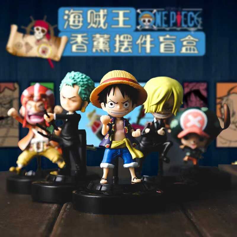 One Piece Air Freshener Blind Box – Collectible Car Dashboard Figures ☠️🚢 - OtakuPop