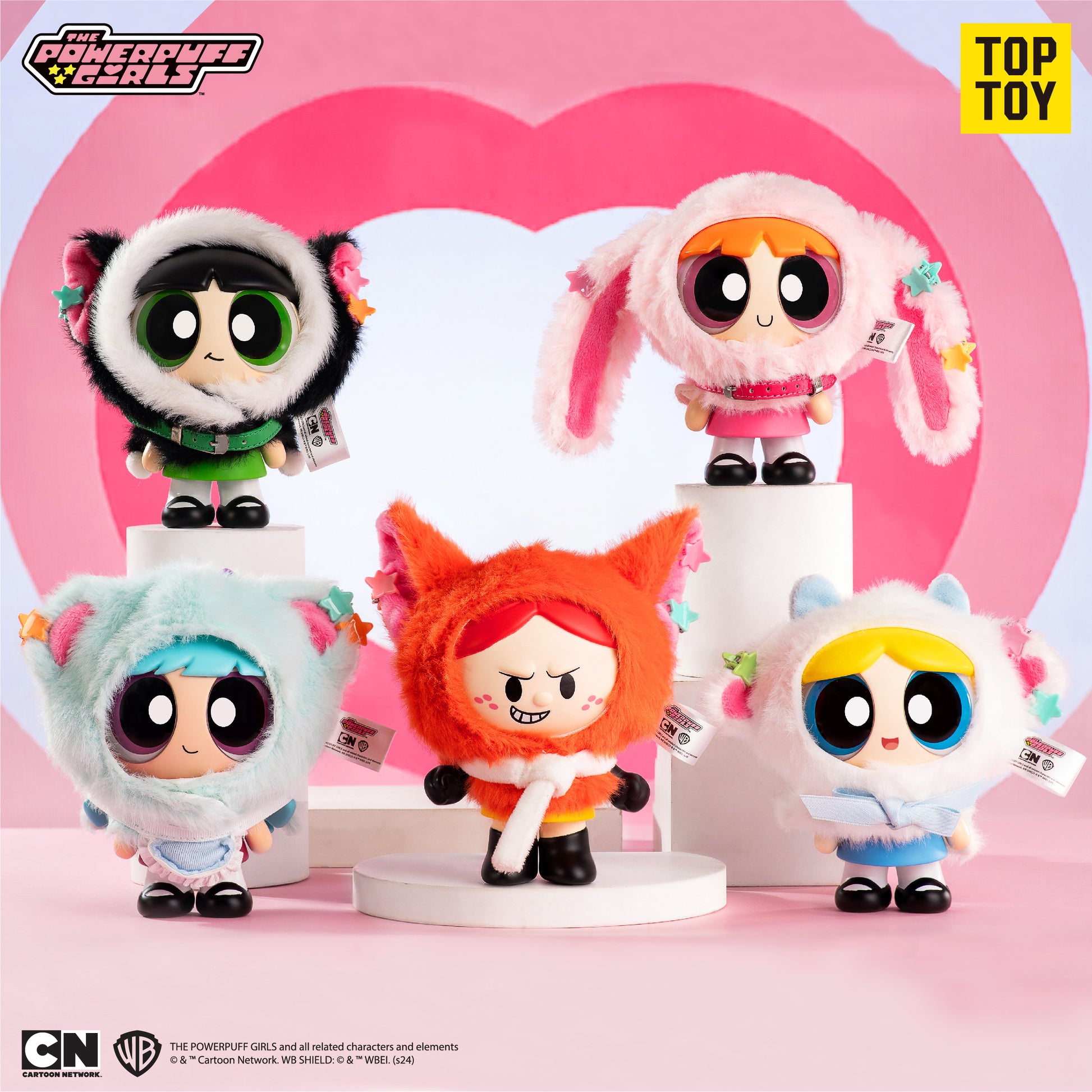 TOP TOY Powerpuff Girls Cloak Plush Figures Blind Box - OtakuPop