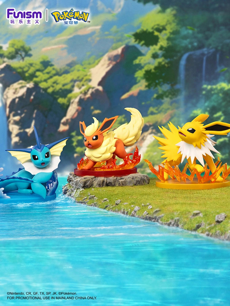 Pokémon Evolution Series Collectible Figures (Vaporeon, Flareon, Jolteon) - OtakuPop