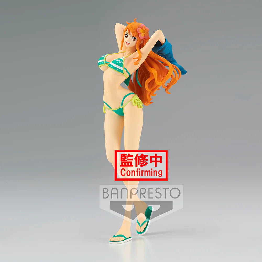 BANPRESTO ONE PIECE - GRANDLINE GIRLS ON VACATION - NAMI - A：Green ver. - OtakuPop