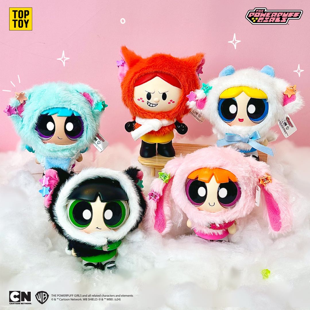 TOP TOY Powerpuff Girls Cloak Plush Figures Blind Box - OtakuPop